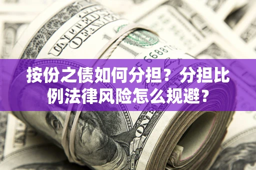 武汉按份之债如何分担？分担比例法律风险怎么规避？