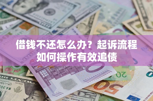武汉借钱不还怎么办？起诉流程如何操作有效追债