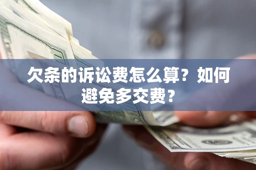 武汉欠条的诉讼费怎么算？如何避免多交费？