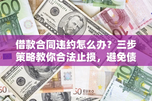 武汉借款合同违约怎么办？三步策略教你合法止损，避免债务危机升级